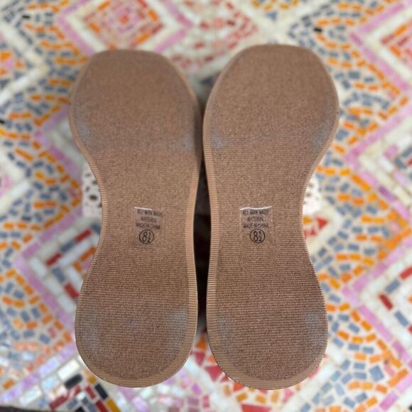 New! Soda Women’s 8.5 Macrame Woven Retro Chunky 90s Platform Wedge Sandal Cork - Picture 3 of 8